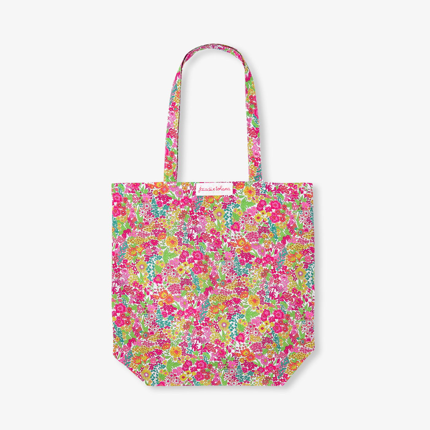 Sac tissu en tissu Liberty Jacadi x Tohana rose/orange de null