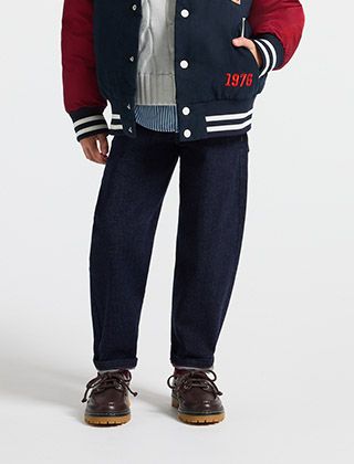 Pantalon coupe barrel garçon