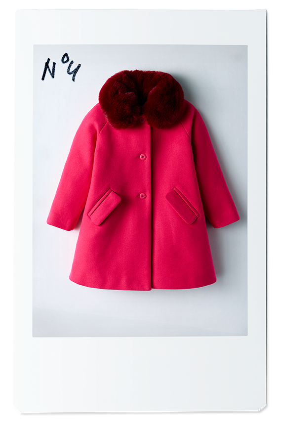 Le manteau anglais en laine enfant fille