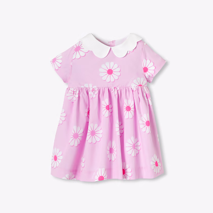 Robe bébé fille en coton motif