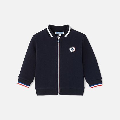 Cardigan zippé bébé garçon - marine