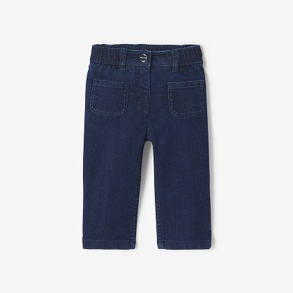 Jean confort bébé fille - bleu denim