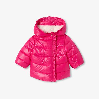 Parka bébé fille -cerise clair