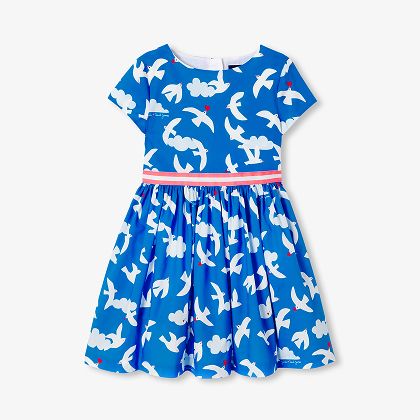 Robe enfant fille Jacadi x Saint James - bleu/mutlico