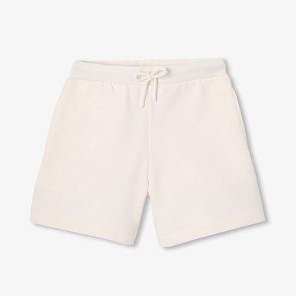 Short enfant fille en molleton - beige