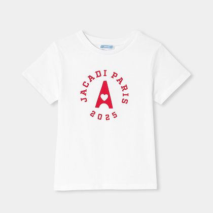 T-shirt enfant fille en coton - blanc