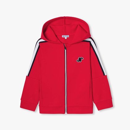 Sweat zippé enfant garçon - rouge