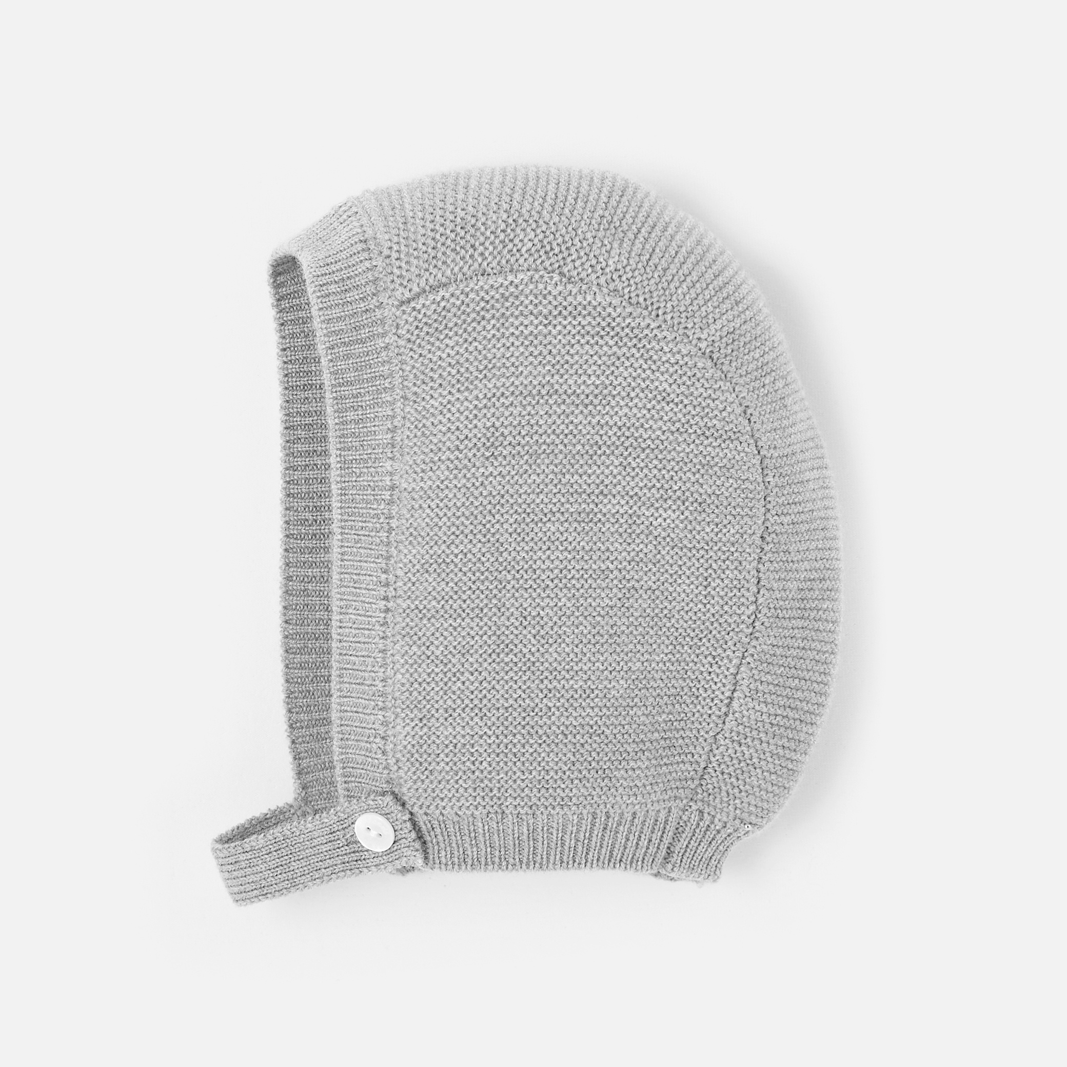 Jacadi - Bonnet bébé esprit béguin - Gris - Taille: 45 - Idéal Cadeau naissance