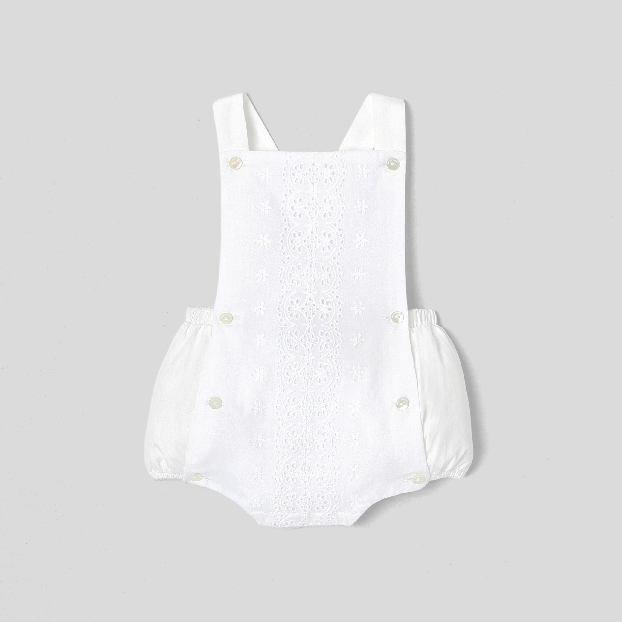 Jacadi - Bloomer pour bébé en popeline - Blanc - Taille: 03M - Idéal Cadeau naissance
