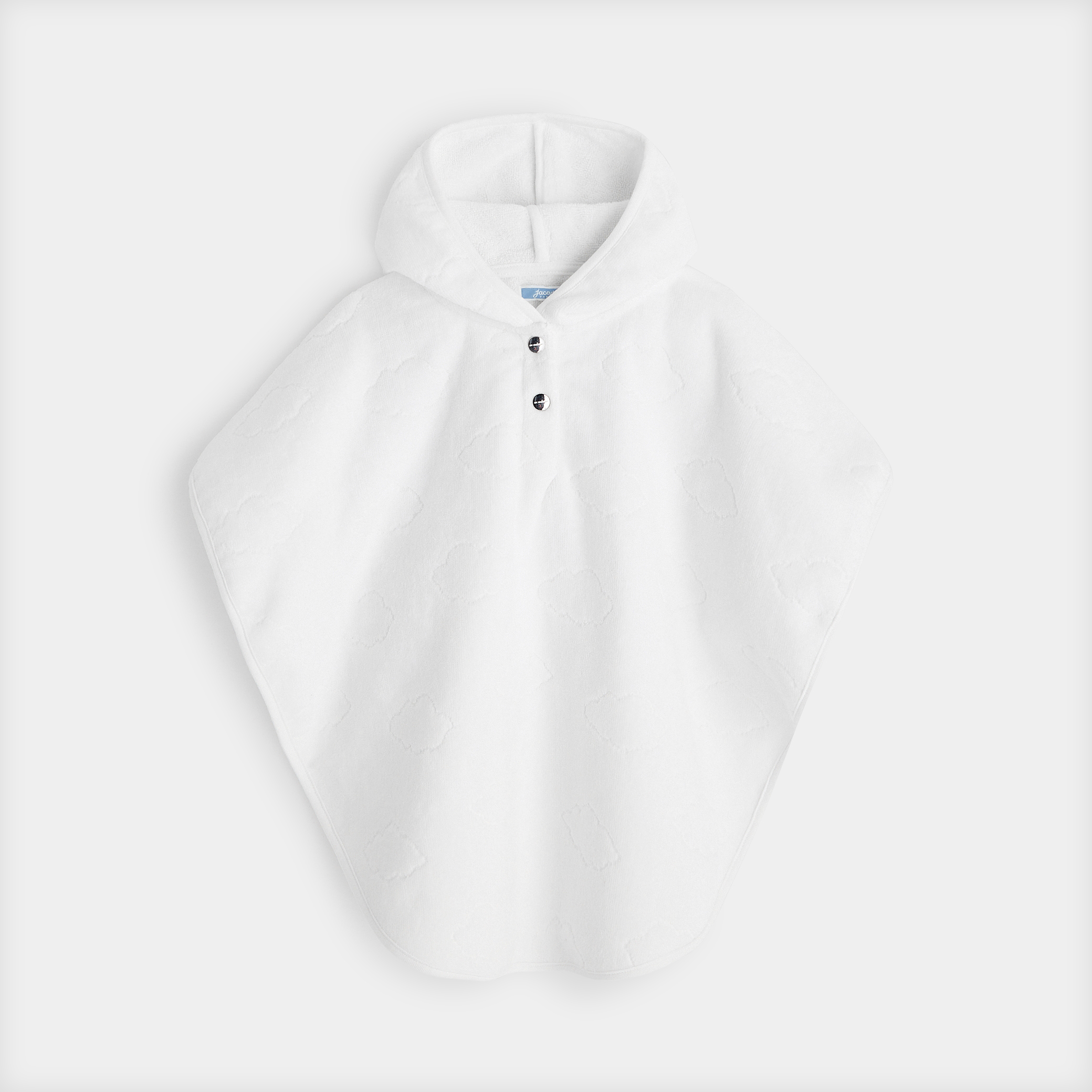 Jacadi - Peignoir cape de bain bébé - Blanc