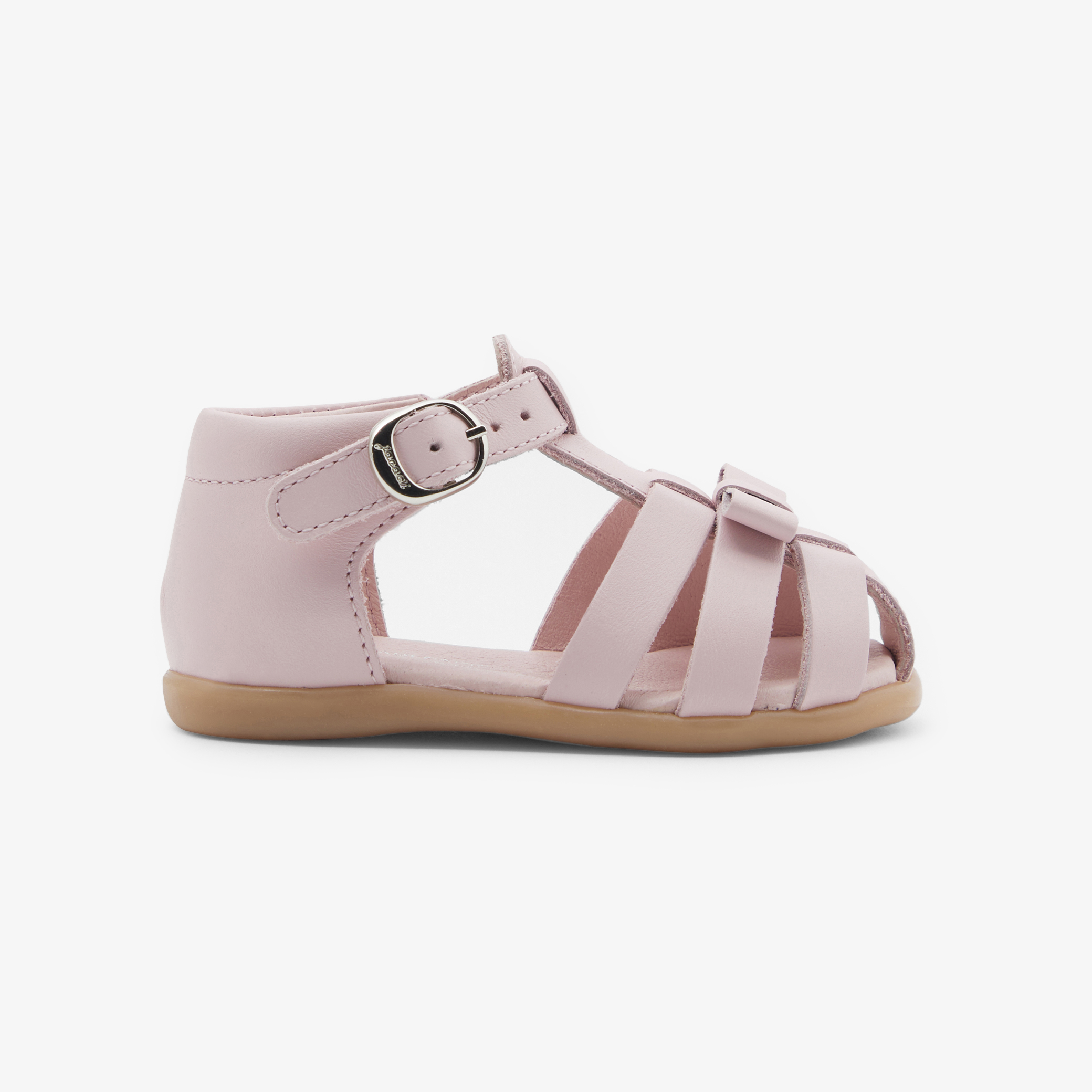 Jacadi - Sandales pour bébé en cuir - Rose - Taille: 23
