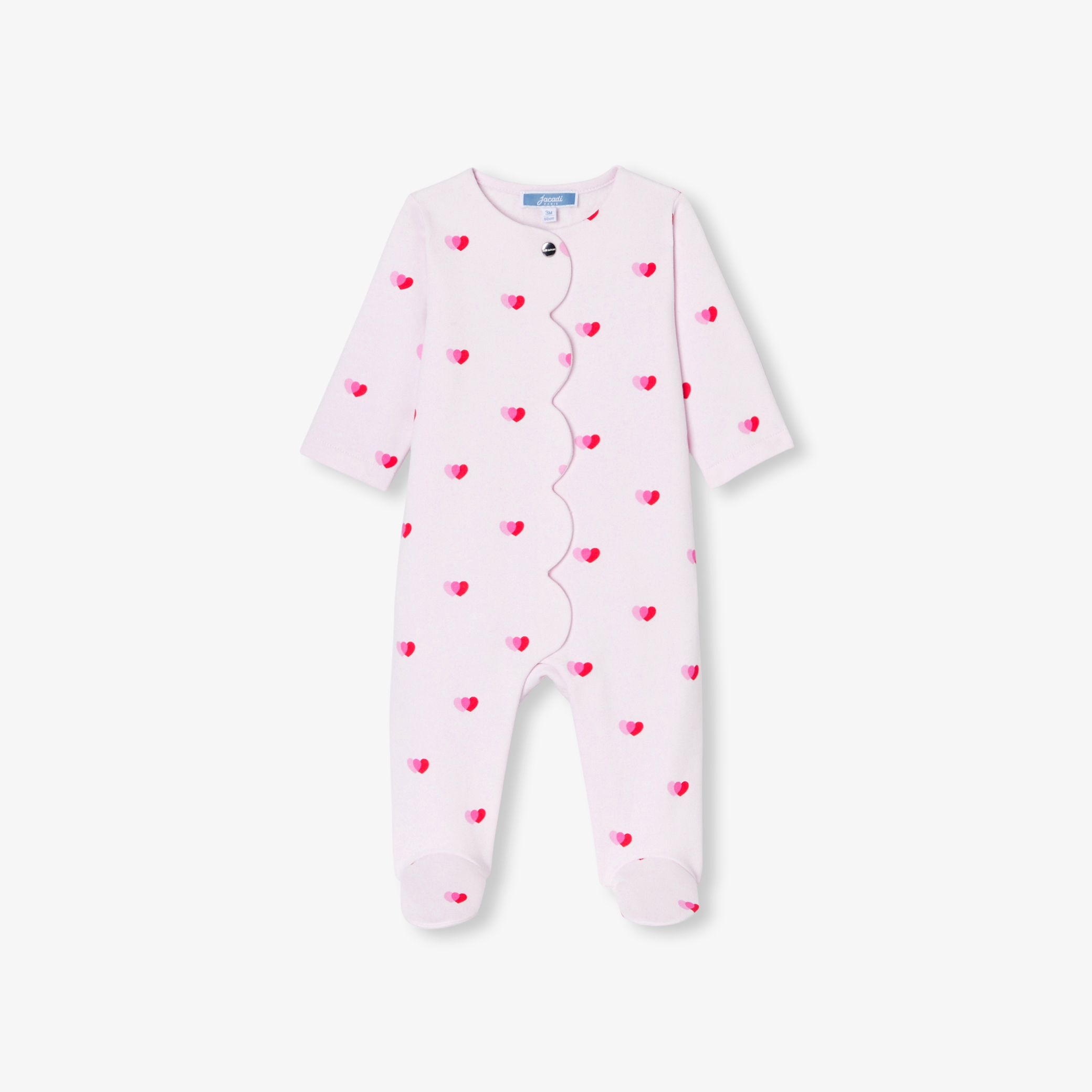 Jacadi - Pyjama pour bébé en molleton - Rose/Multicouleur - Taille: 03M