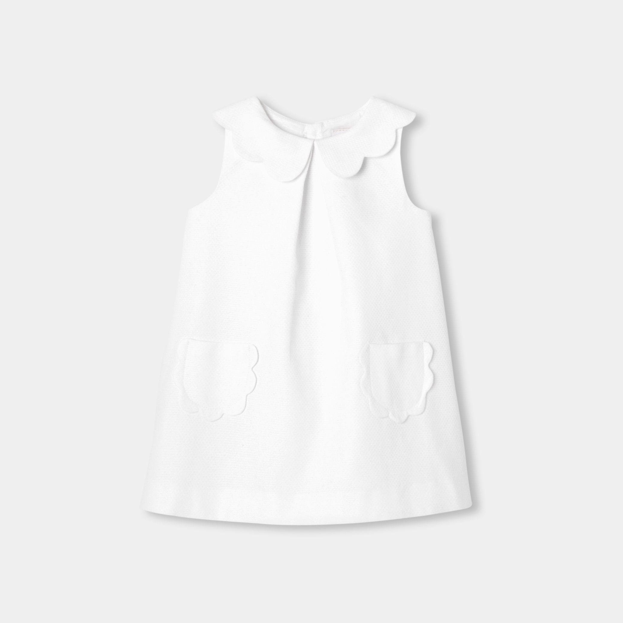 Jacadi - Robe de cérémonie pour bébé coupe trapèze - Blanc - Taille: 36M