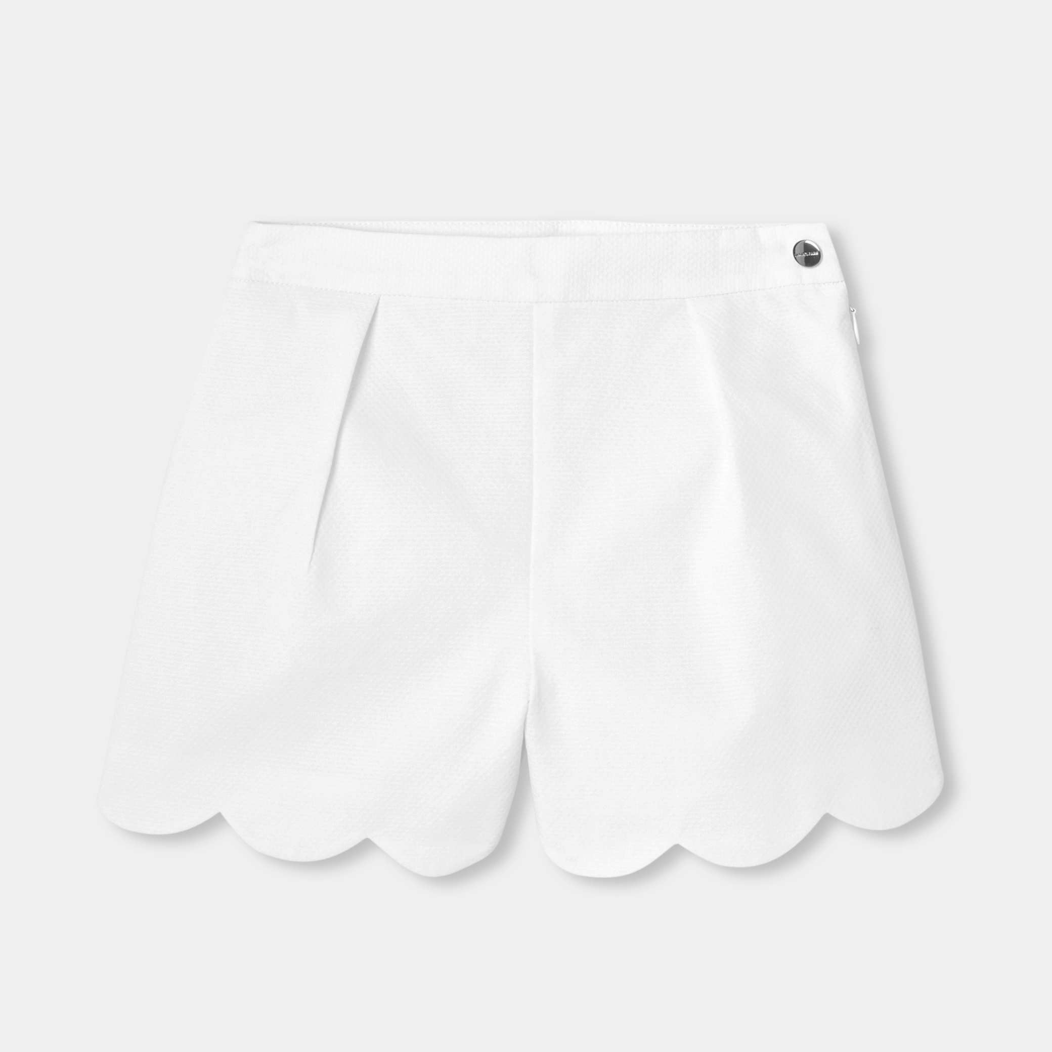 Jacadi - Short cérémonie fille en piqué de coton - Blanc - Taille: 06A