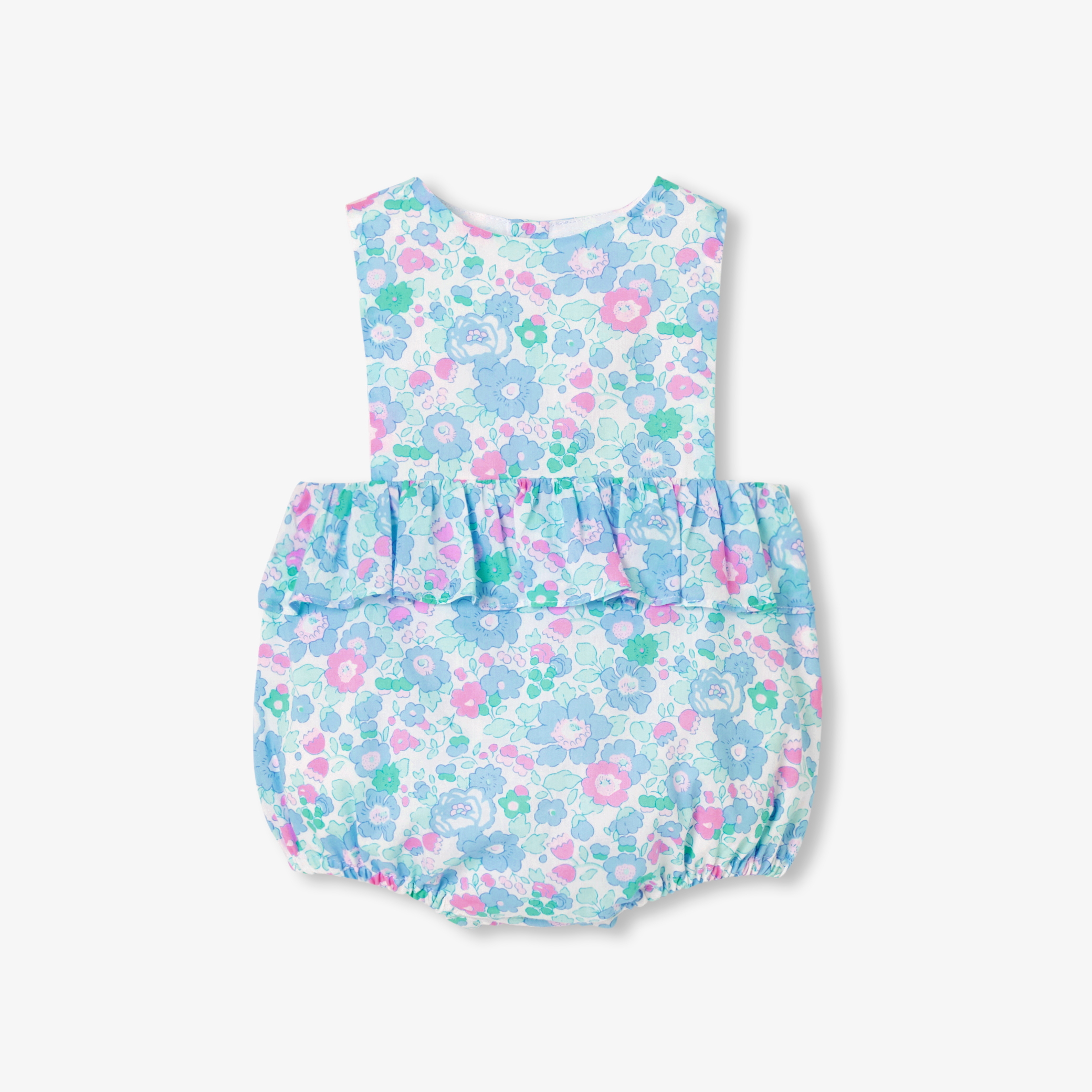 Jacadi - Barboteuse pour bébé en tissu Liberty - Multicouleur - Taille: 18M - Idéal Cadeau naissance