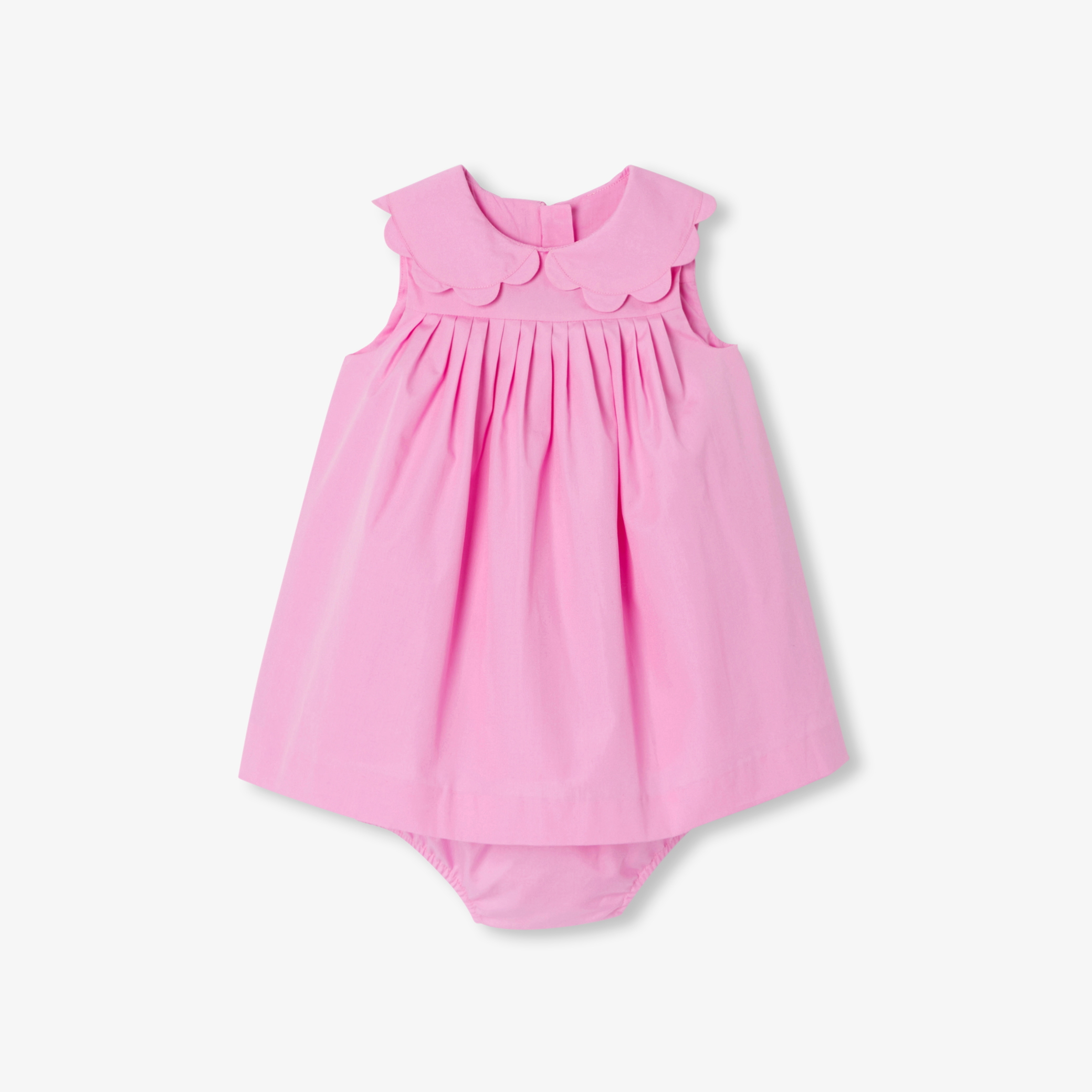 Jacadi - Robe de cérémonie pour bébé en popeline de coton - Rose - Taille: 36M