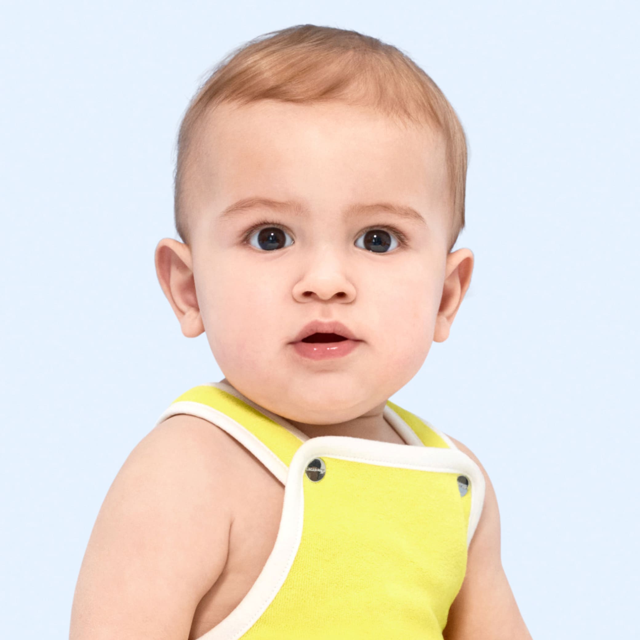 Jacadi - Barboteuse bébé en éponge - Jaune - Taille: 03M - Idéal Cadeau naissance
