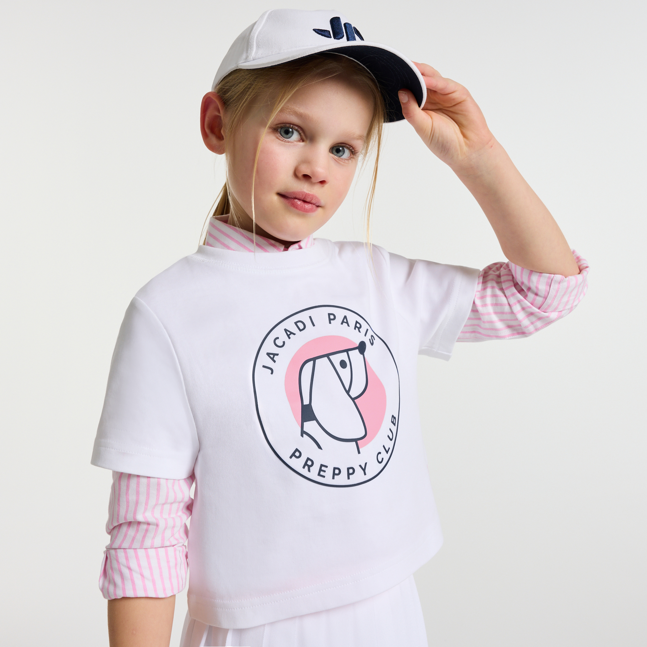 Jacadi - T-shirt pour fille coupe boxy - Blanc - Taille: 03A