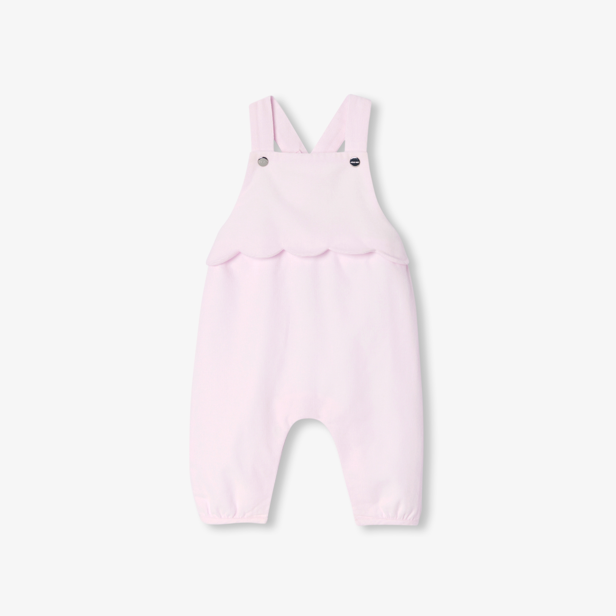 Jacadi - Salopette pour bébé en velours - Rose - Taille: 06M - Idéal Cadeau naissance