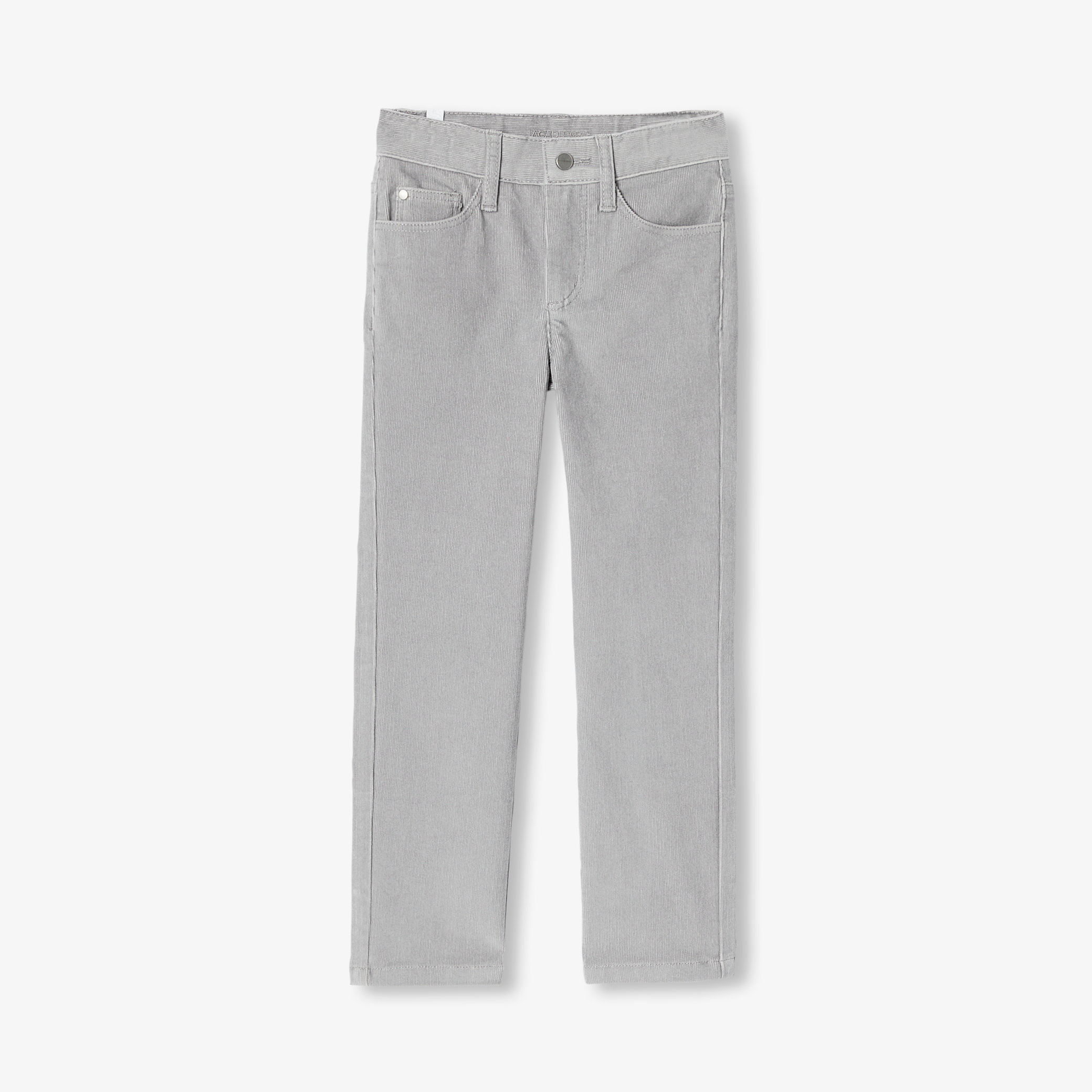 Jacadi - Pantalon pour garçon en velours - Gris Perle - Taille: 12A