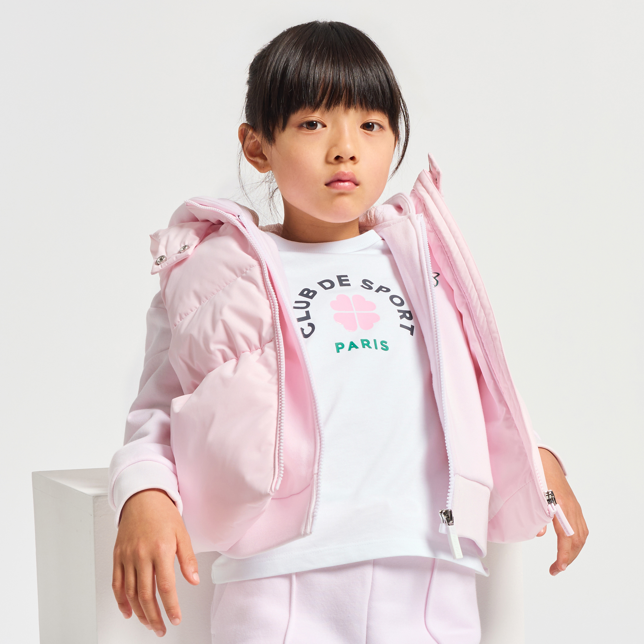 Jacadi - T-shirt manches courtes pour fille - Blanc - Taille: 04A