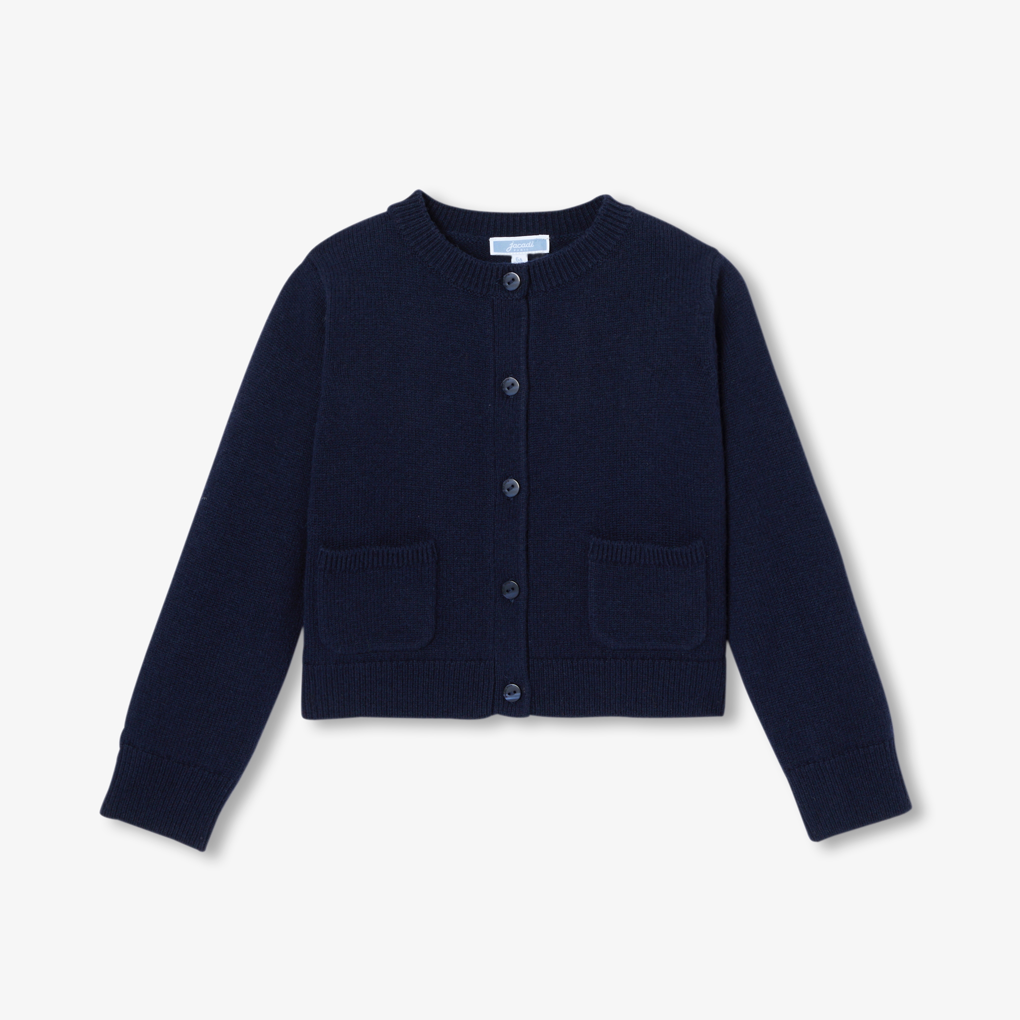 Jacadi - Cardigan pour fille en laine mélangée - Bleu - Taille: 10A