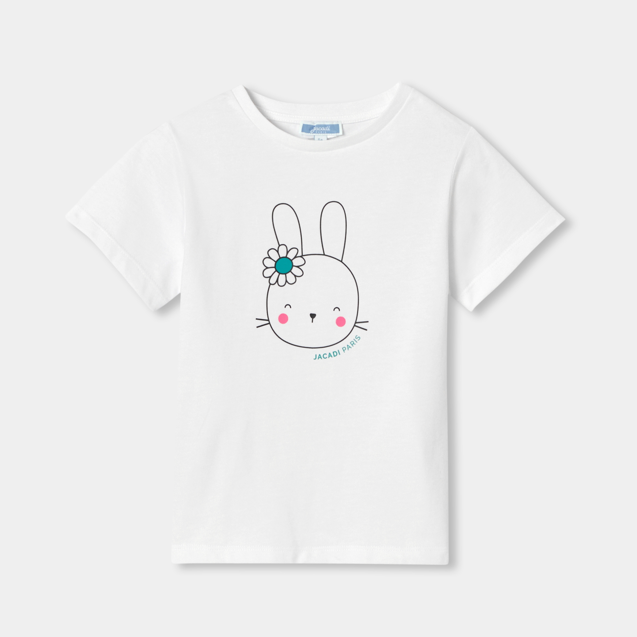 Jacadi - T-shirt pour fille manches courtes - Blanc - Taille: 12A