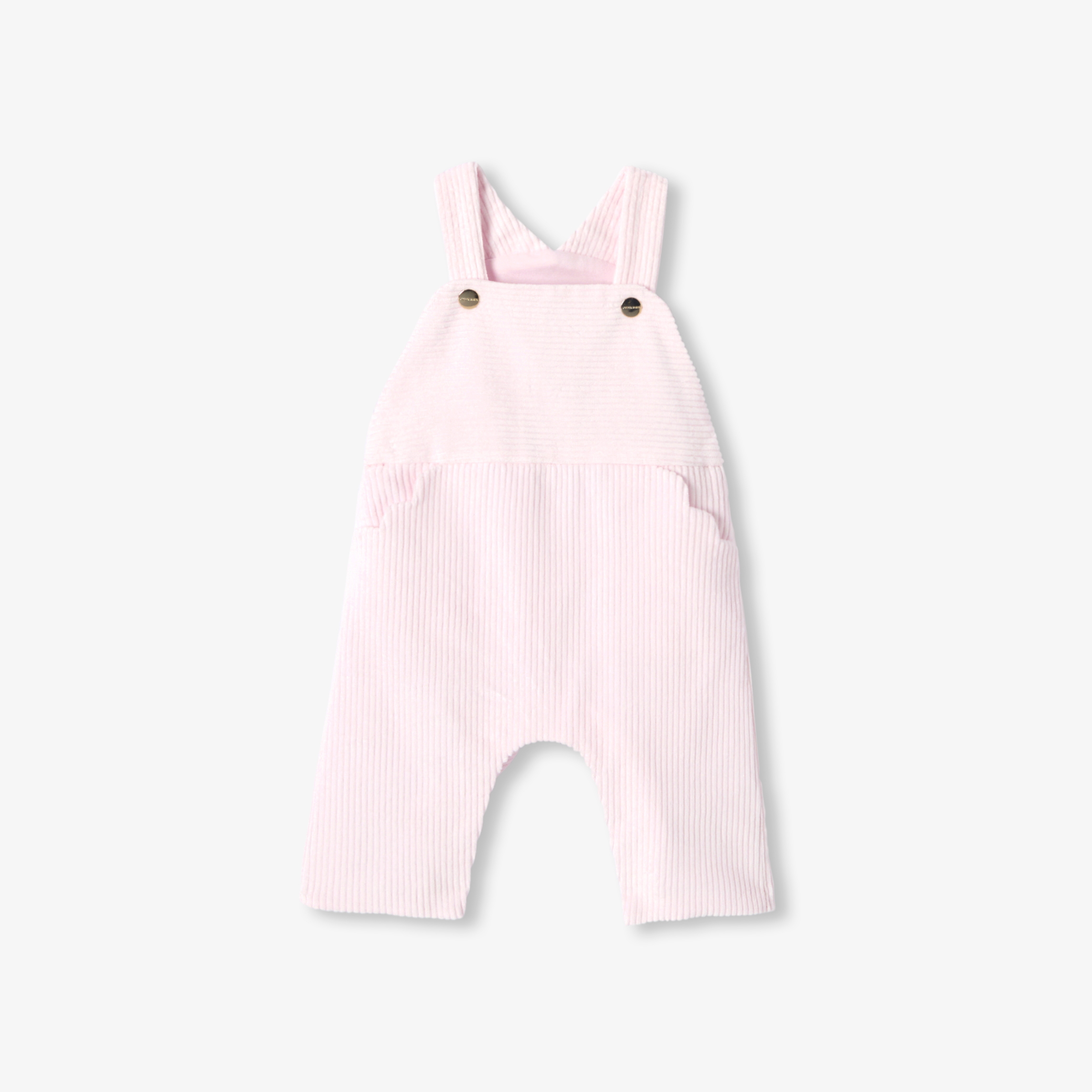 Jacadi - Salopette pour bébé en velours côtes épaisses - Rose - Taille: 18M - Idéal Cadeau naissance