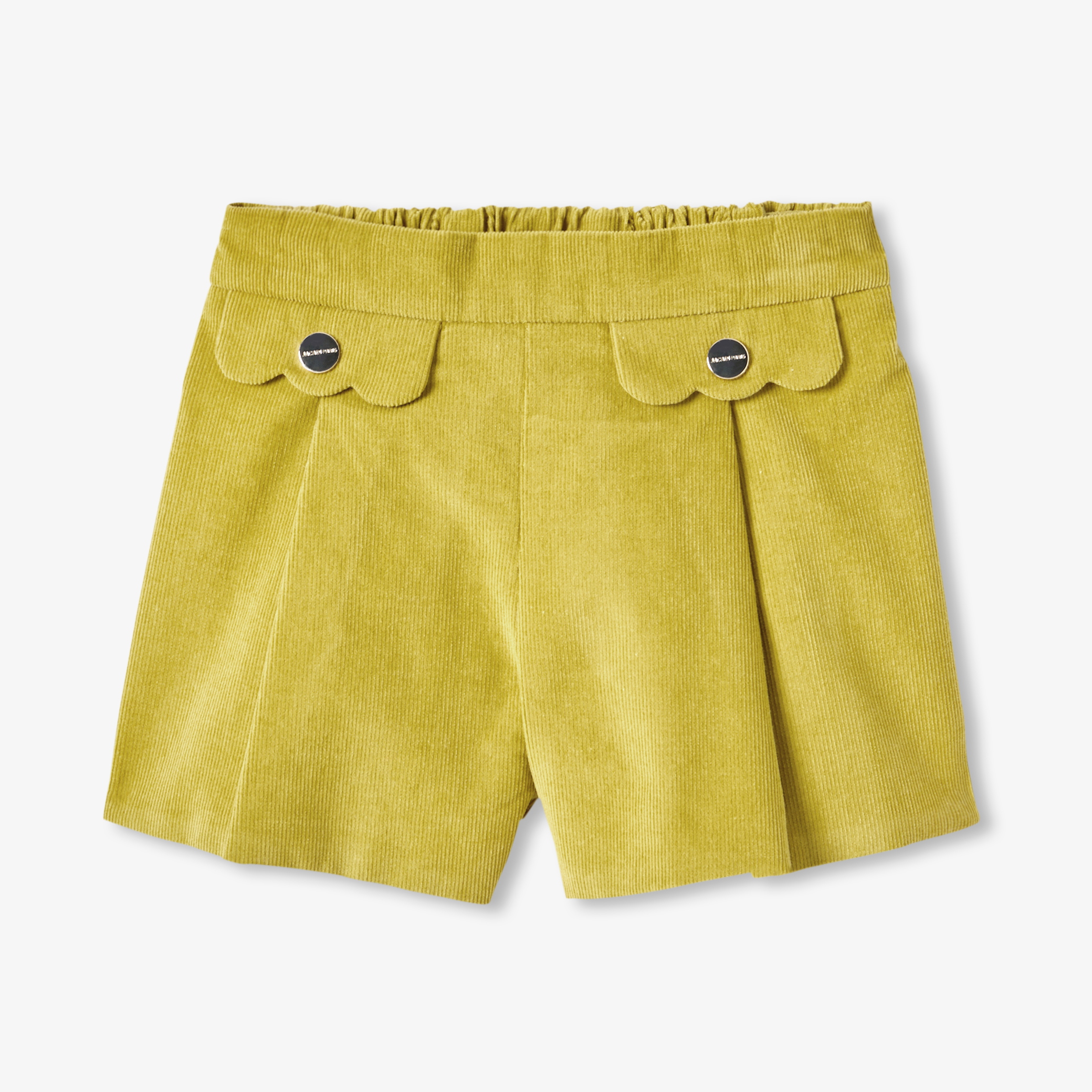 Jacadi - Short pour bébé en velours milleraies - Vert - Taille: 36M