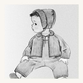 Illustration du trousseau pour bébé Emblématique