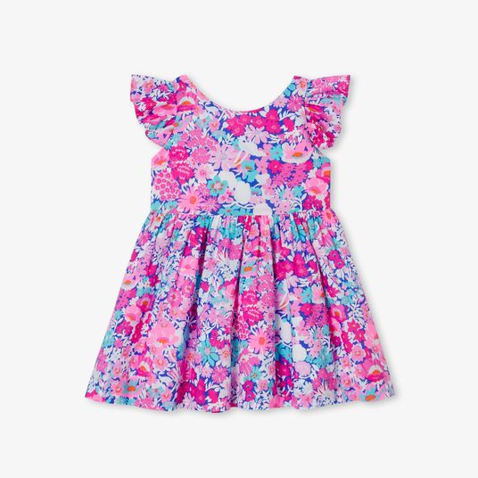 Robe bébé fille en tissu Liberty Bleu/multico Jacadi Paris