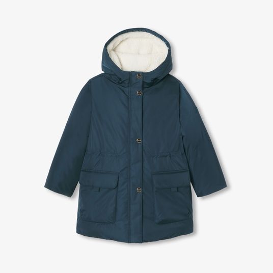 Parka enfant fille doublée en sherpa Petrole Jacadi Paris
