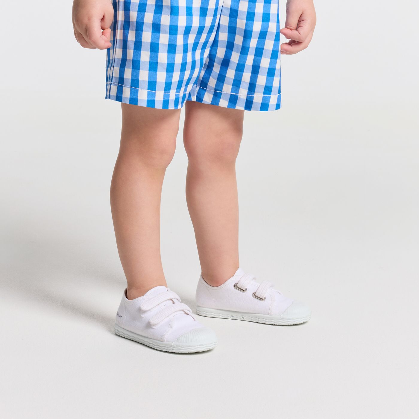 Tennis bébé garçon en toile Blanc Jacadi Paris - Main Image