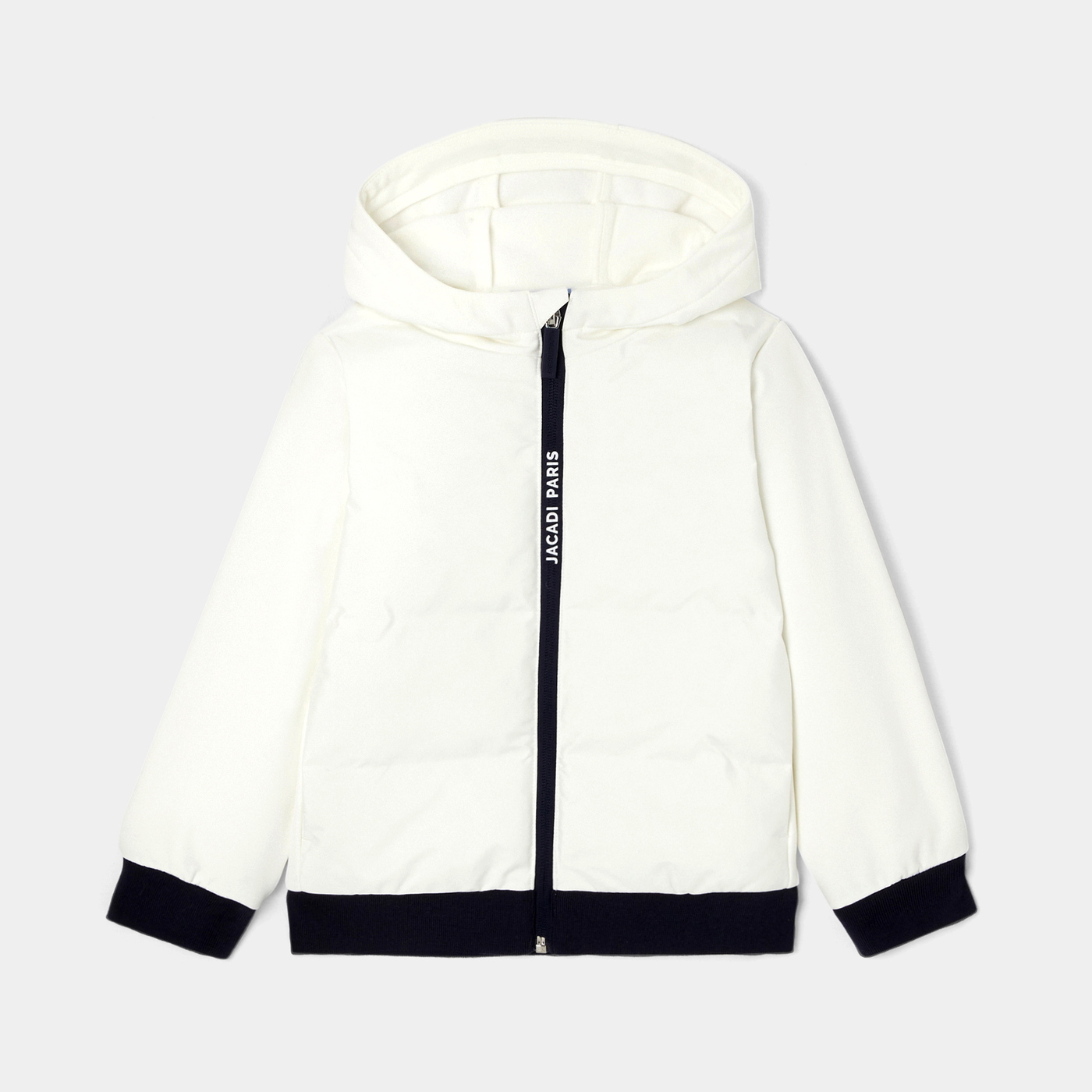 Blouson à capuche enfant garçon Blanc doux Jacadi Paris
