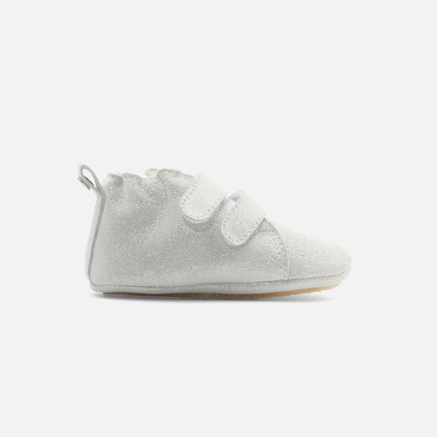 Chaussons bébé fille irisés Argent Jacadi Paris - Main Image