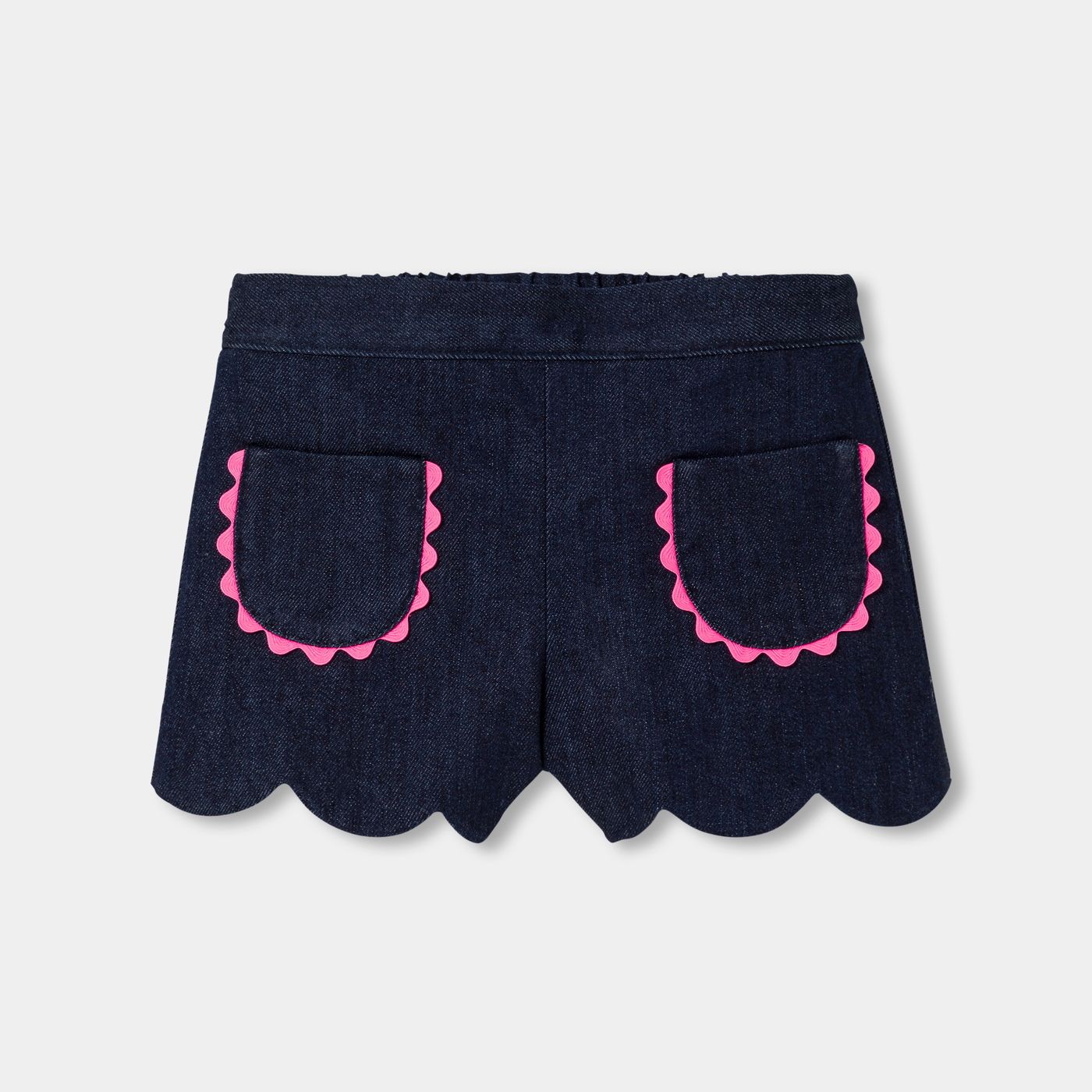 Short bébé fille en jean Denim fonce Jacadi Paris