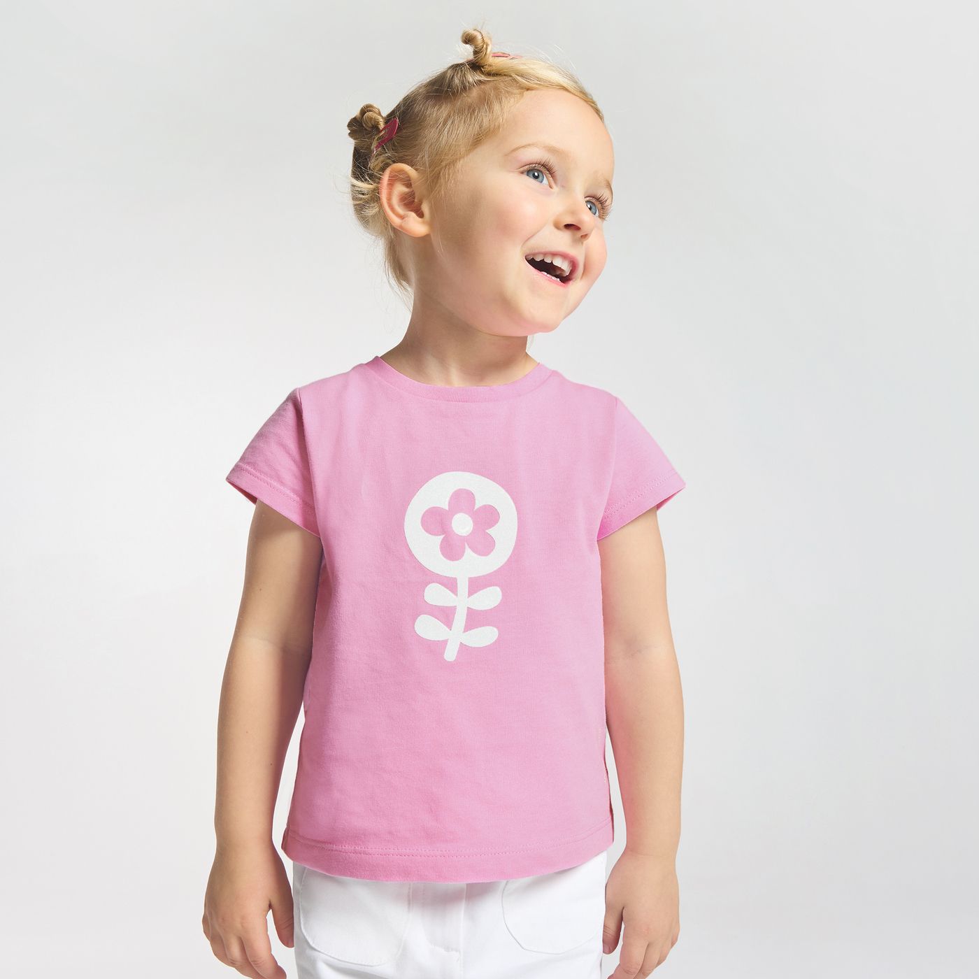 T-shirt manches courtes bébé fille Rose Jacadi Paris