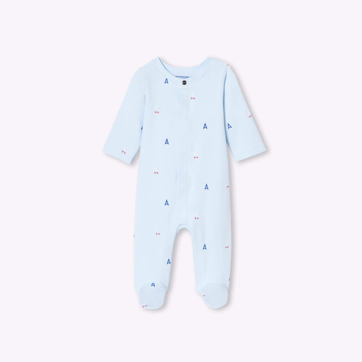 Pyjama bébé garçon en interlock Bleu/multico Jacadi Paris