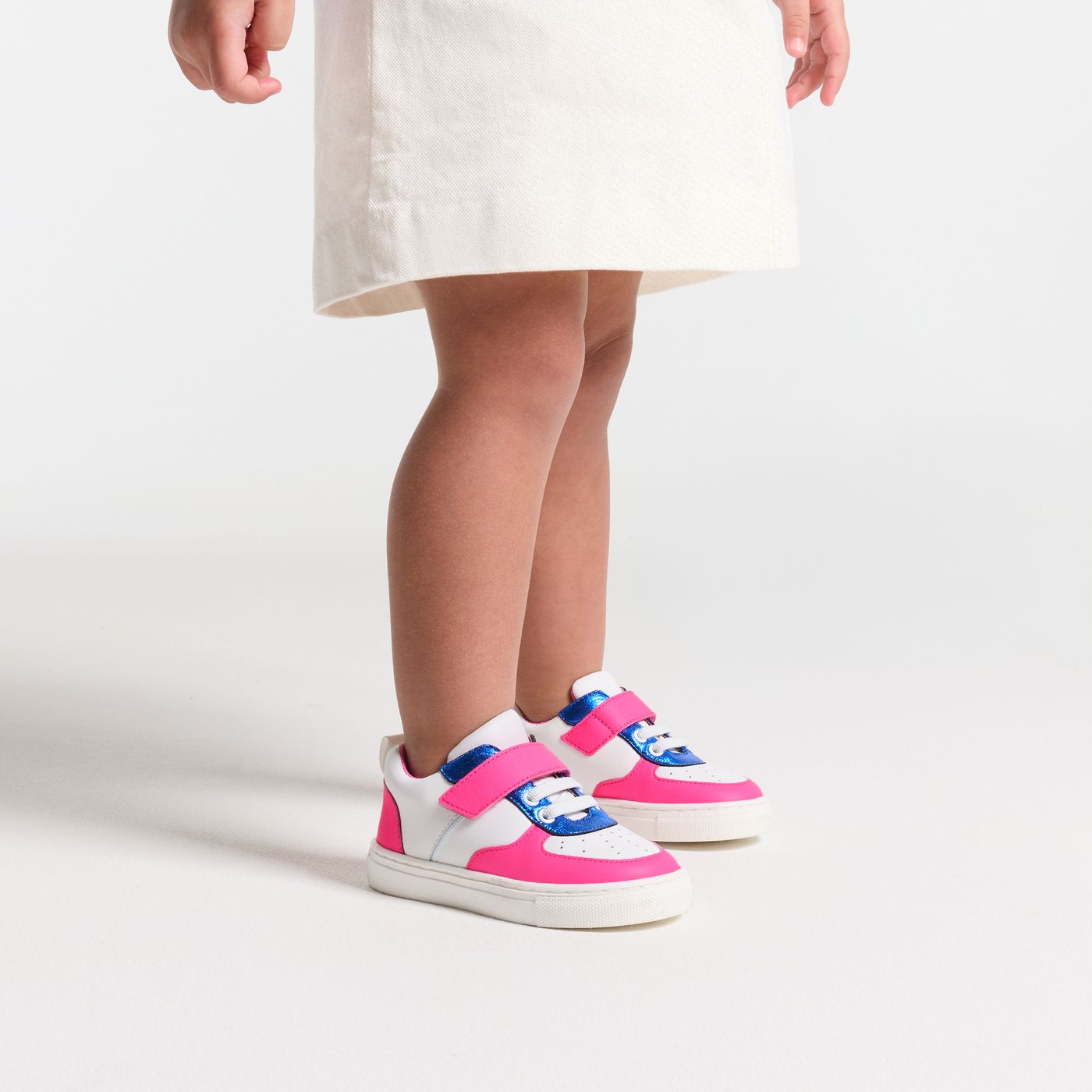 Chaussures Fille Basket Naissance Fille Basket Cuir Flex Bébé