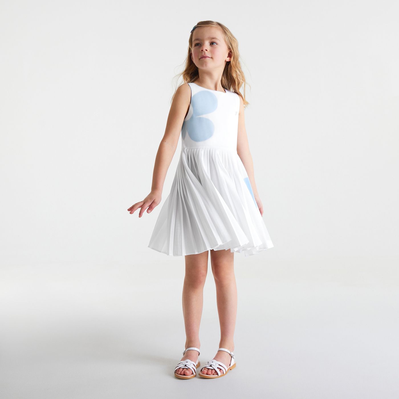 Robe tennis enfant fille Blanc/multico Jacadi Paris