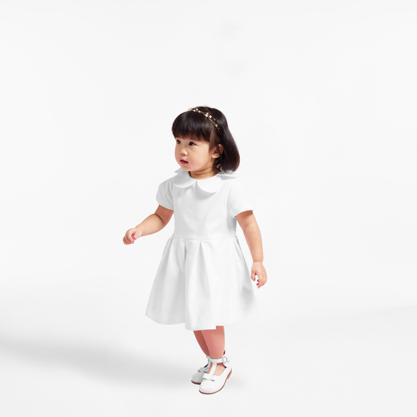 Ma petite robe blanche Jacadi Paris